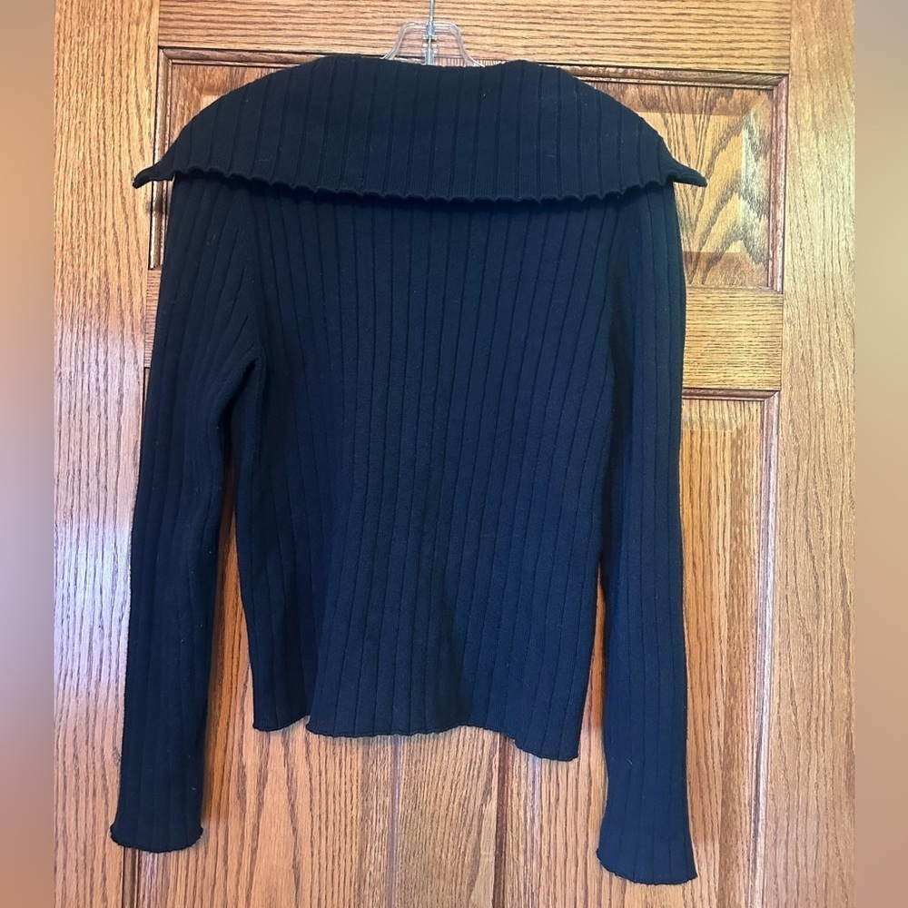 Universal Thread Black Ribbed Cardigan - Picture 2 of 6